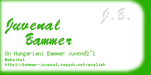 juvenal bammer business card